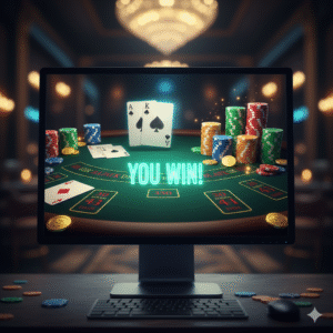 Blackjack online gratis con tavolo digitale, carte e interfaccia moderna per principianti